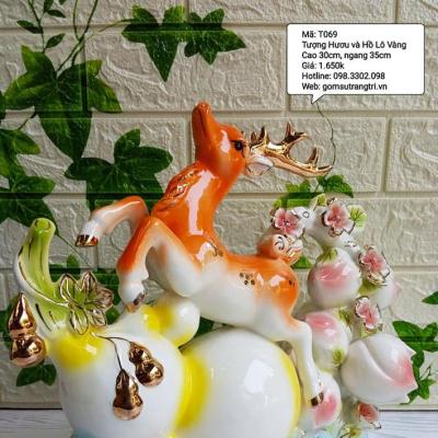TƯỢNG HƯƠU VÀ HỒ LÔ VÀNG